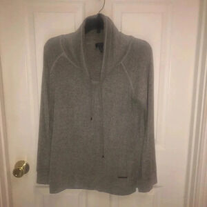 Jones New York-Gray fleece pullover sz sm